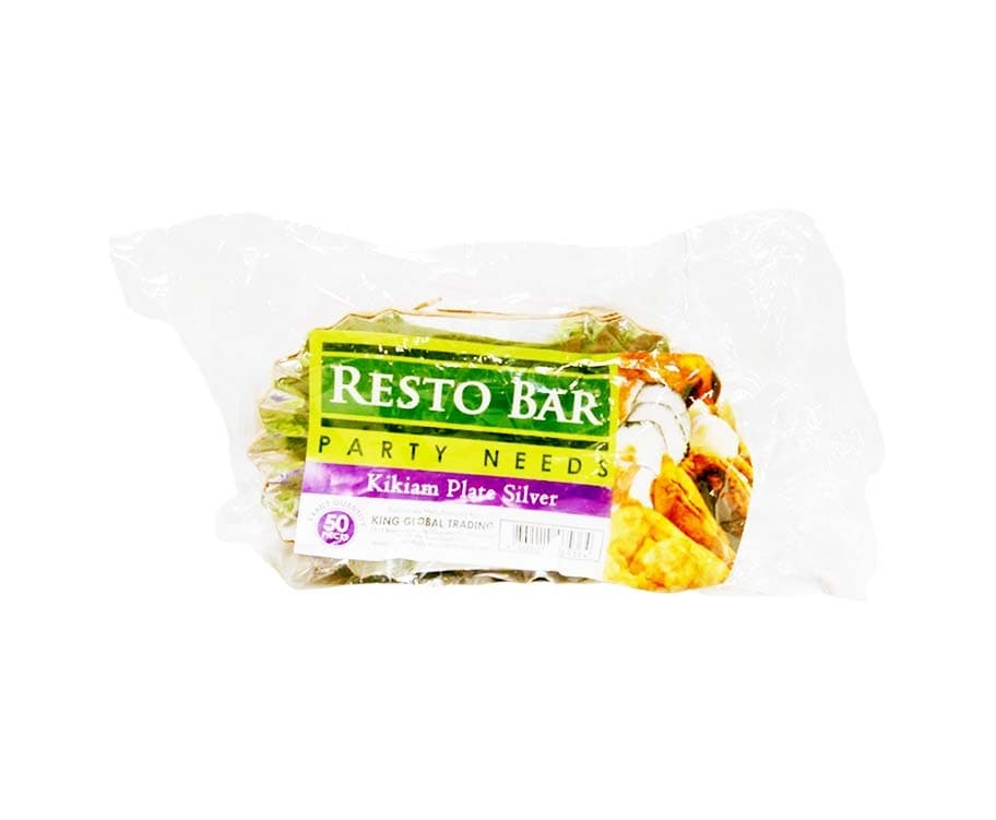 Resto Bar Party Needs Kikiam Plate Silver 50 Pieces