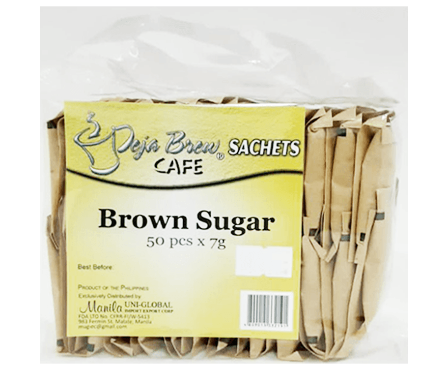 Deja Brew Cafe Sachets Brown Sugar (50 Packs x 7g)