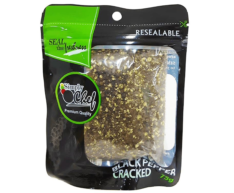 Simply Chef Black Pepper Cracked 75g