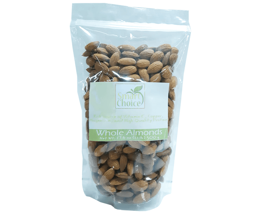 Smart Choice Whole Almonds 500g