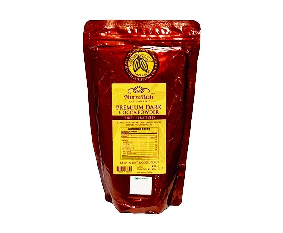 NutraRich Premium Dark Cocoa Powder Pure Alkalized 500g