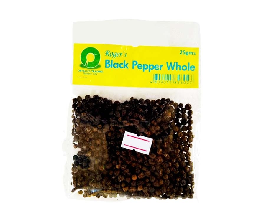 Roger's Black Pepper Whole 25g