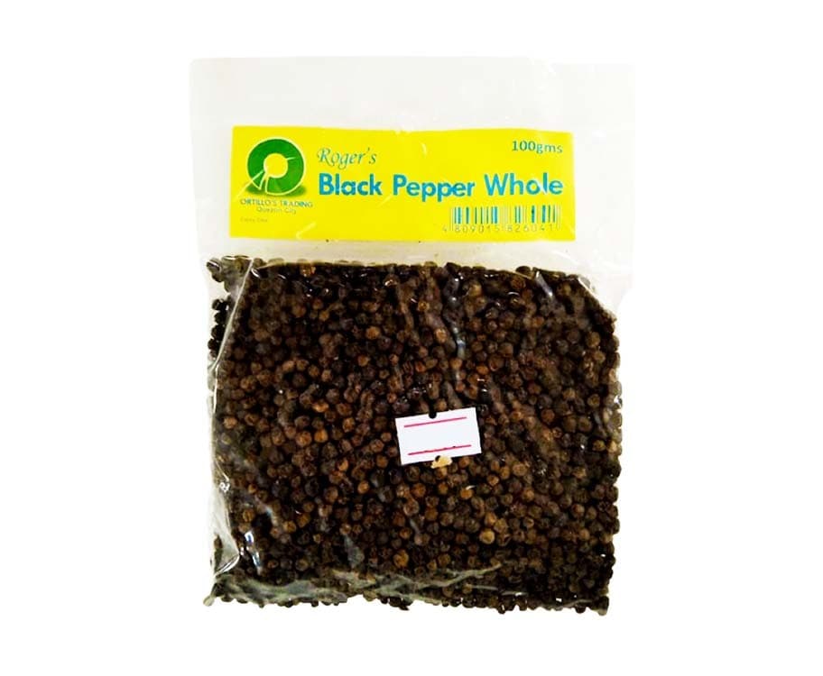 Roger's Black Pepper Whole 100g