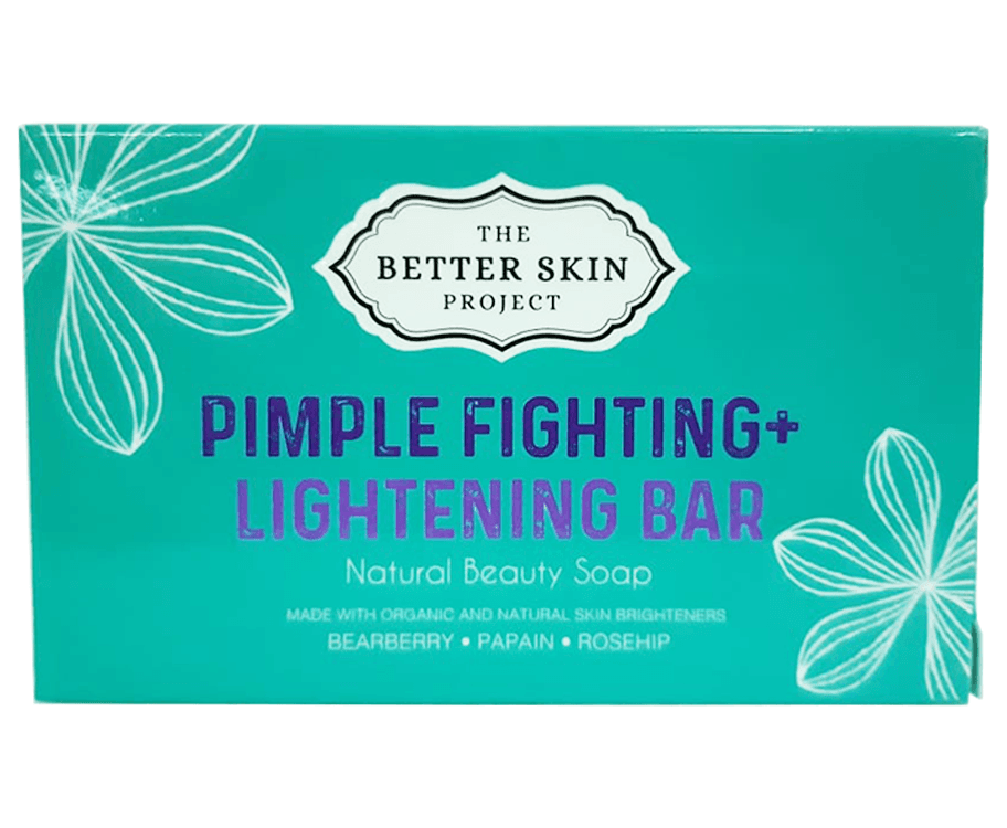 The Better Skin Project Pimple Fighting + Lightening Bar Natural Beauty Soap 120g