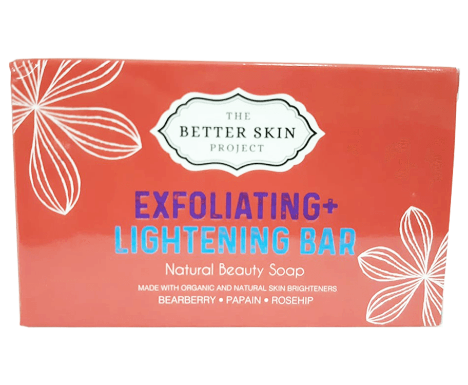 The Better Skin Project Exfoliating + Lightening Bar Natural Beauty Soap 120g