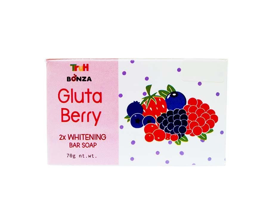 Truh Bonza Gluta Berry 2x Whitening Bar Soap 70g