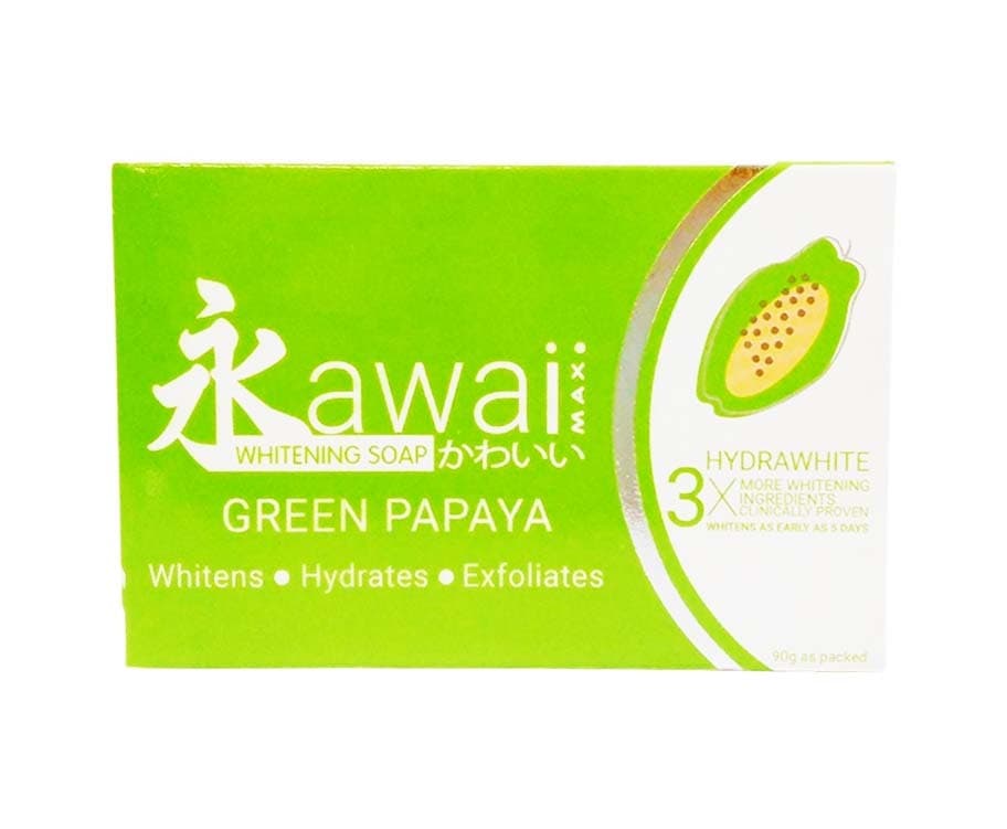 Kawaii Max Whitening Soap Green Papaya 90g