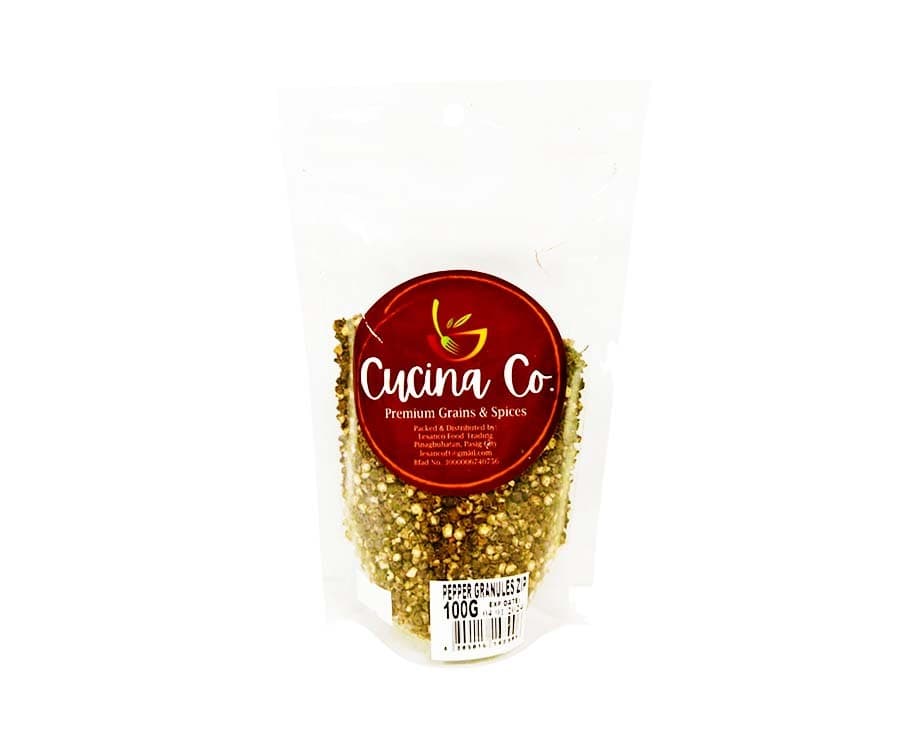 Cucina Co. Premium Grains & Spices Black Pepper Granules Ziplock 100g