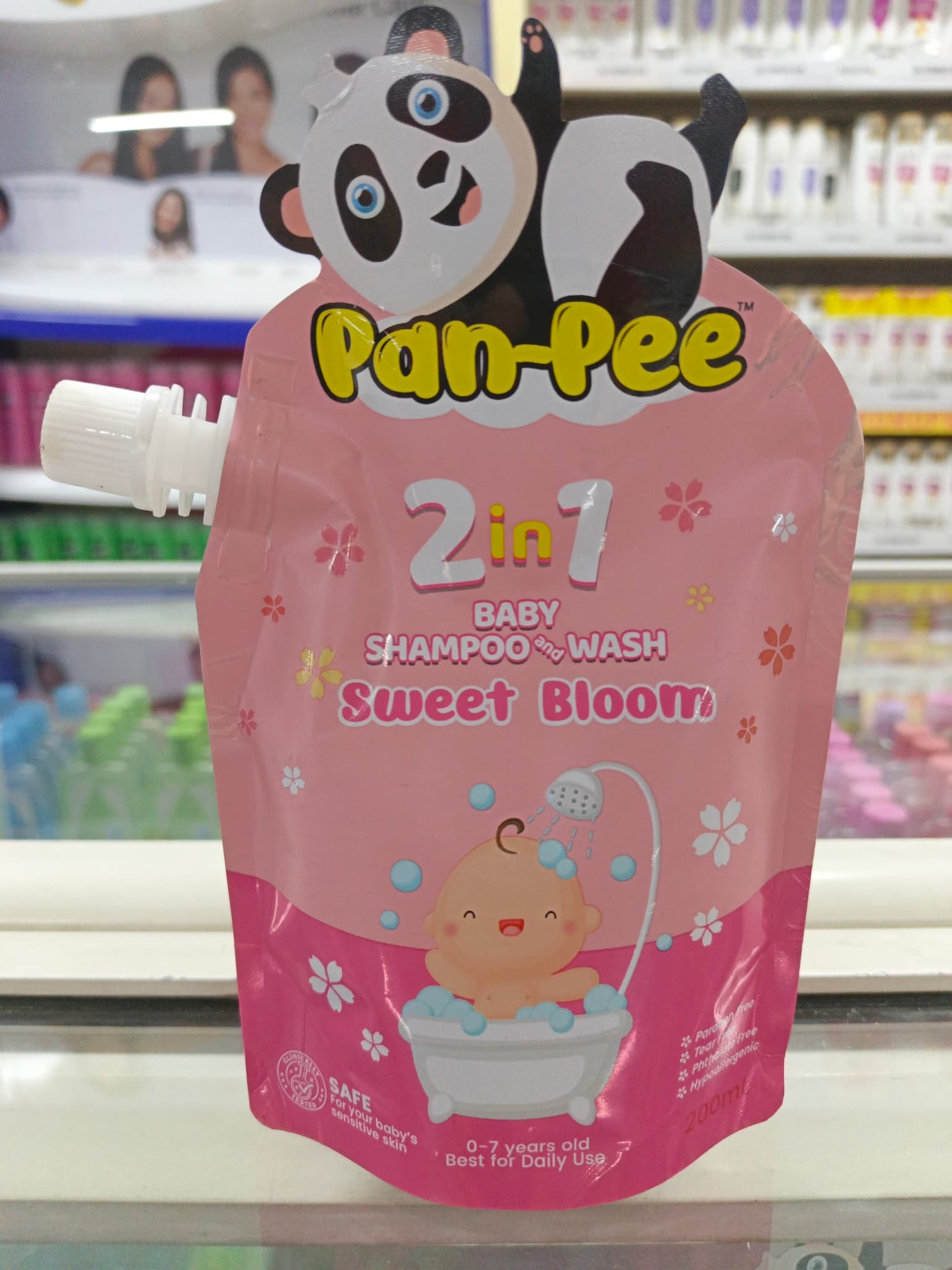 Pan-Pee 2-in-1 Baby Shampoo and Wash Sweet Bloom 200ml