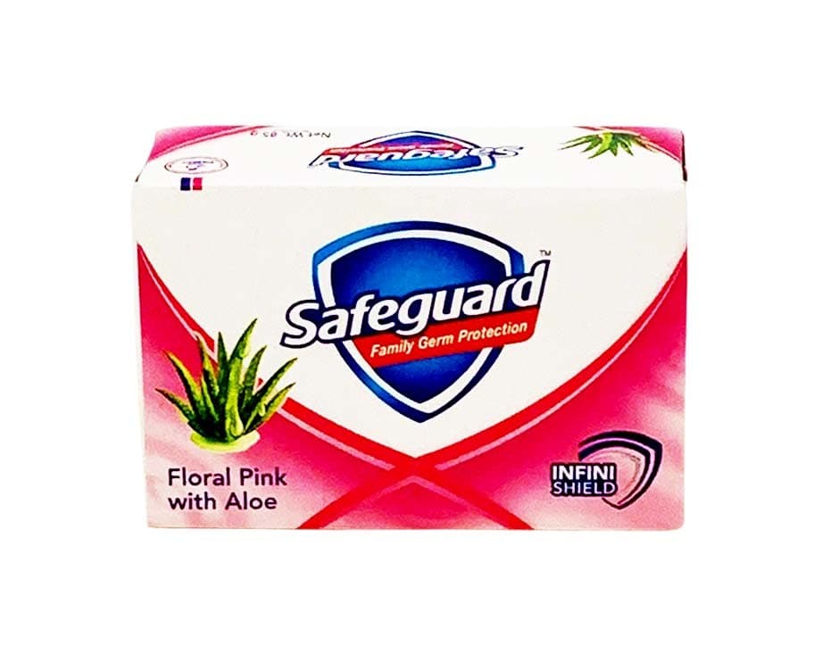 Safeguard Family Germ Protection Floral Pink with Aloe InfiniShield 85g