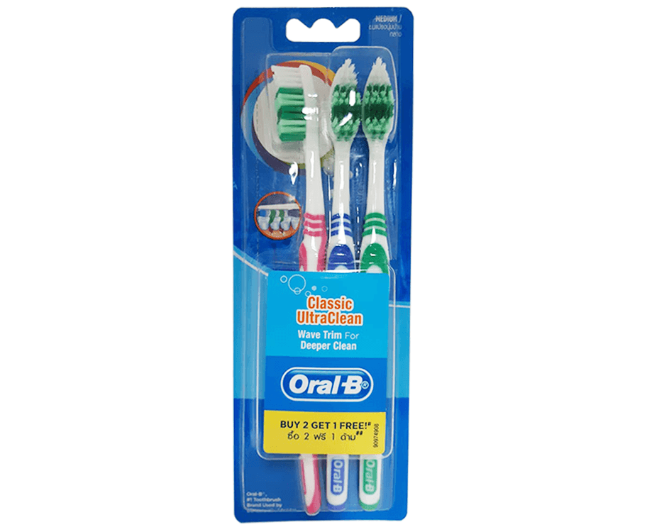 Oral-B Classic UltraClean Toothbrush (2+1 Packs)