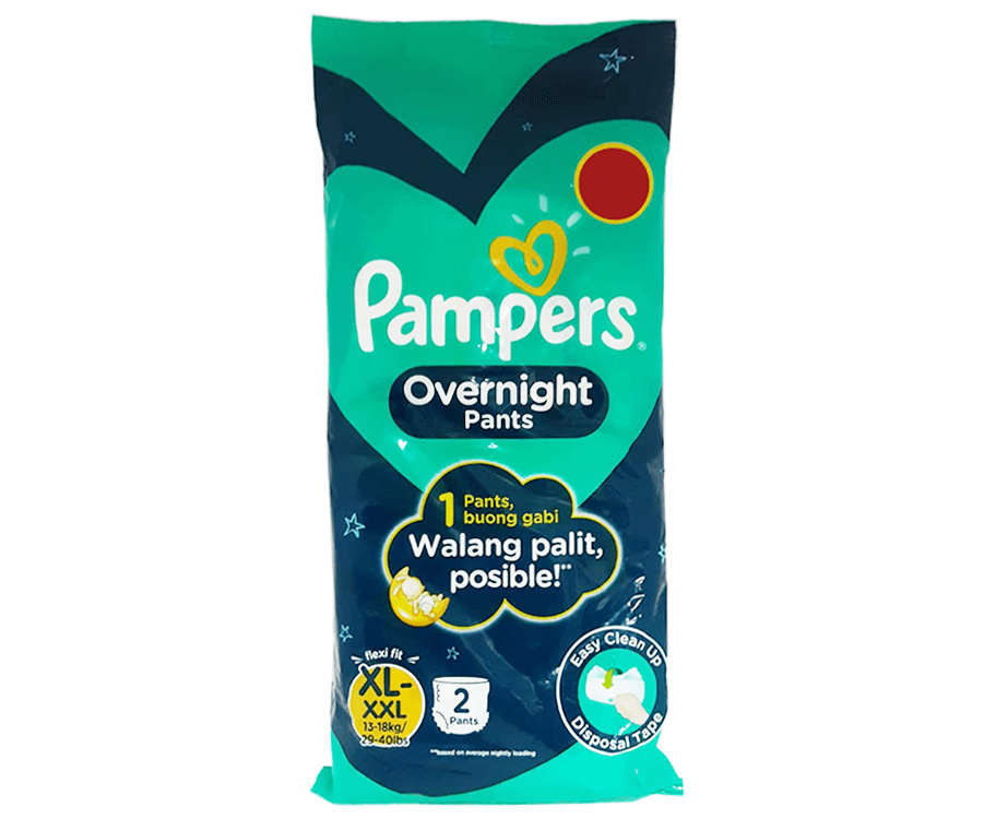 Pampers Overnight Pants XL-XXL 13-18kg 2 Pants