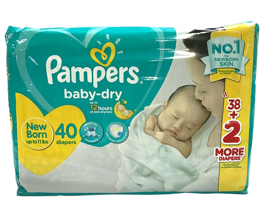 Pampers Baby-Dry Newborn up to 11 lbs 40 Diapers