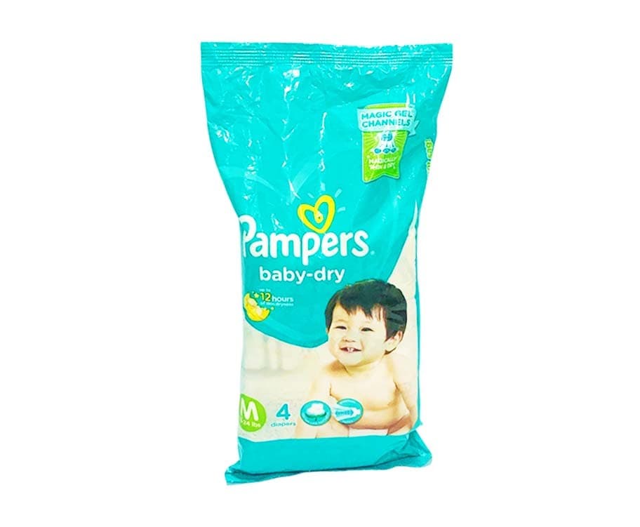 Pampers Baby-Dry Medium 13-24lbs 4 Diapers