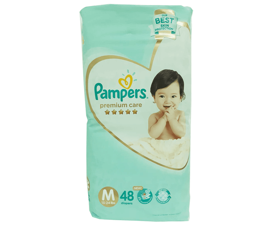 Pampers Premium Care M 13-24lbs 48 Diapers