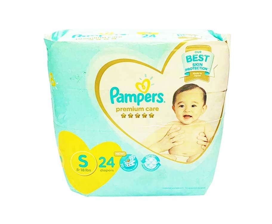 Pampers Premium Care Small 8-18lbs 24 Diapers