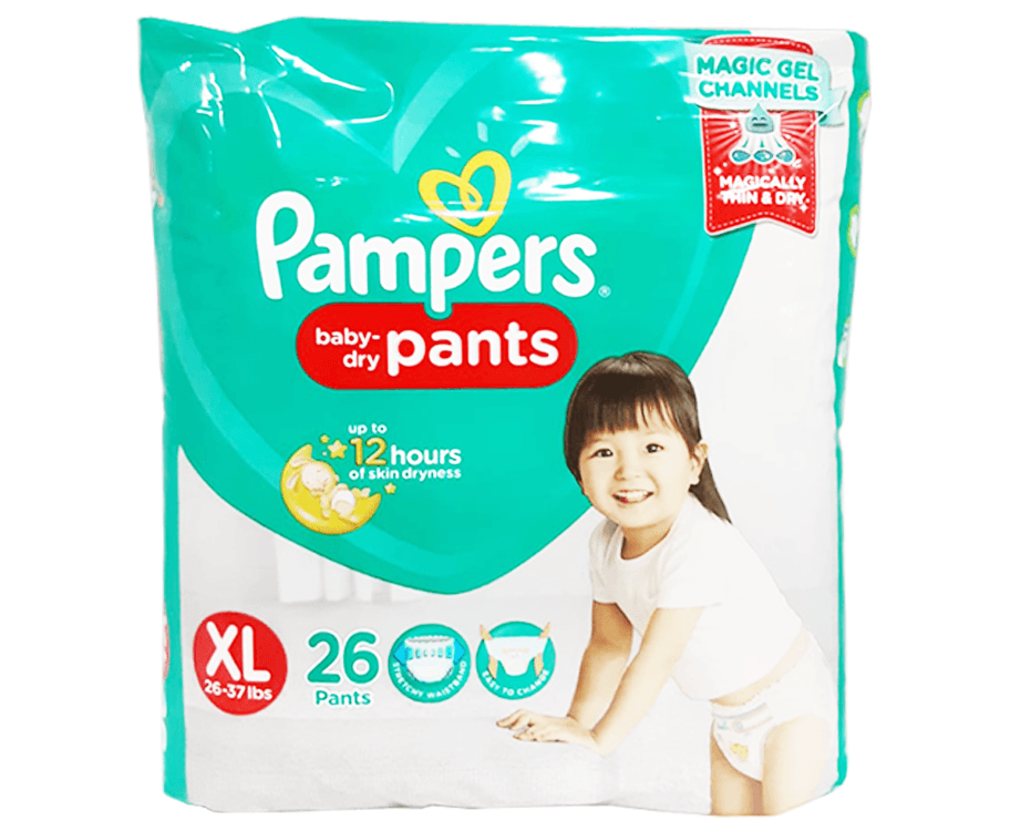 Pampers Baby-Dry Pants XL 26-37lbs 26 Pants