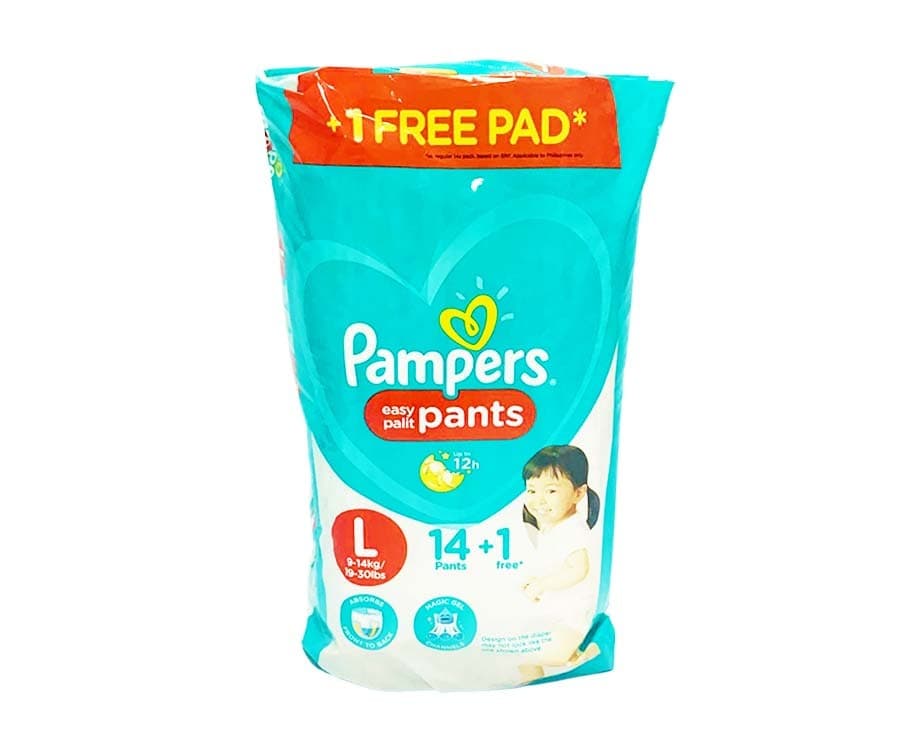 Pampers Easy Palit Pants Large 9-14kg (19-30lbs) 14+1 Pants