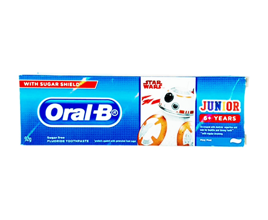 Oral-B Junior 6+ Years Sugar Free Flouride Toothpaste 92g