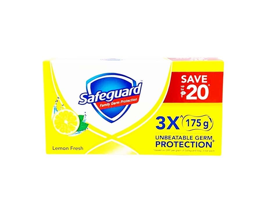 Safeguard Family Germ Protection Lemon Fresh (3 Packs x 175g)