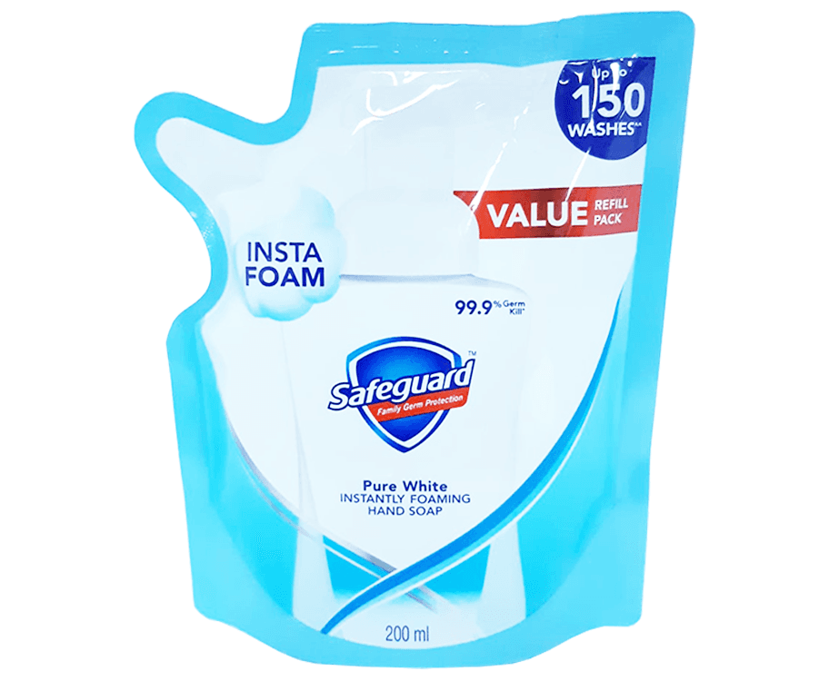 Safeguard Family Germ Protection Pure White Value Refill Pack 200mL