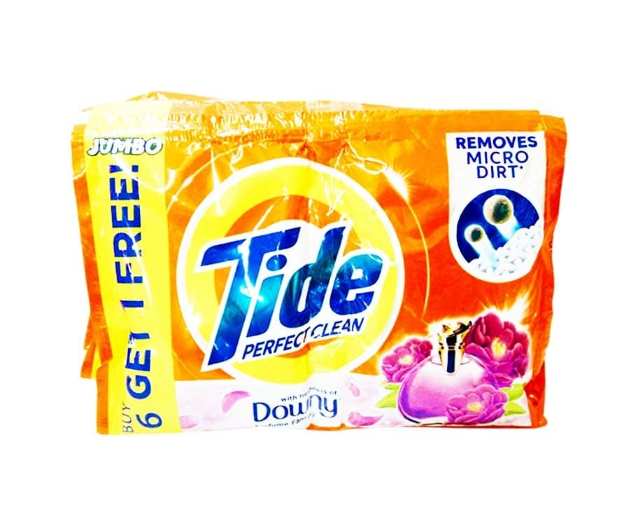 Tide Perfect Clean with Freshness of Downy Perfume Fantasy Jumbo (6+1 Packs x 74g)