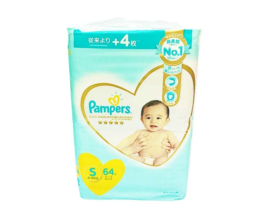 Pampers Tape Premium Care Small 4-8kg 64 Pieces
