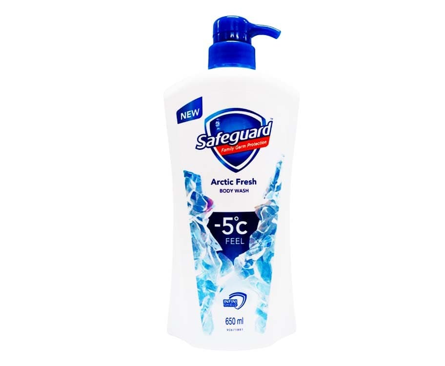 Safeguard Family Germ Protection Arctic Fresh -5°C Body Wash 650mL