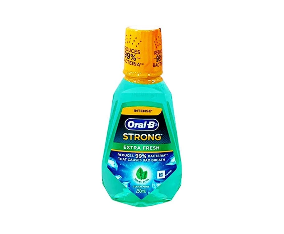 Oral-B Intense Strong Extra Fresh Minty Cool Clean Mint Mouthwash 250mL