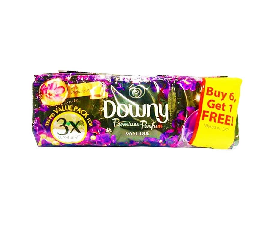 Downy Premium Parfum Mystique Tri-Pid Value Pack (6+1 Packs x 63mL)