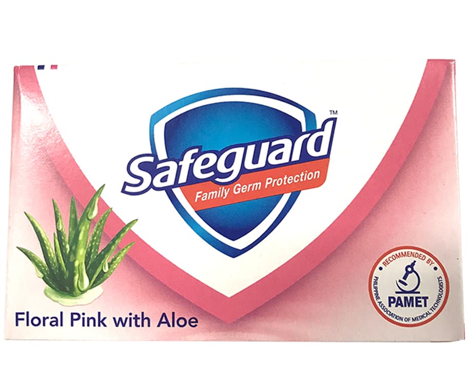 Safeguard Family Germ Protection Floral Pink with Aloe 135g