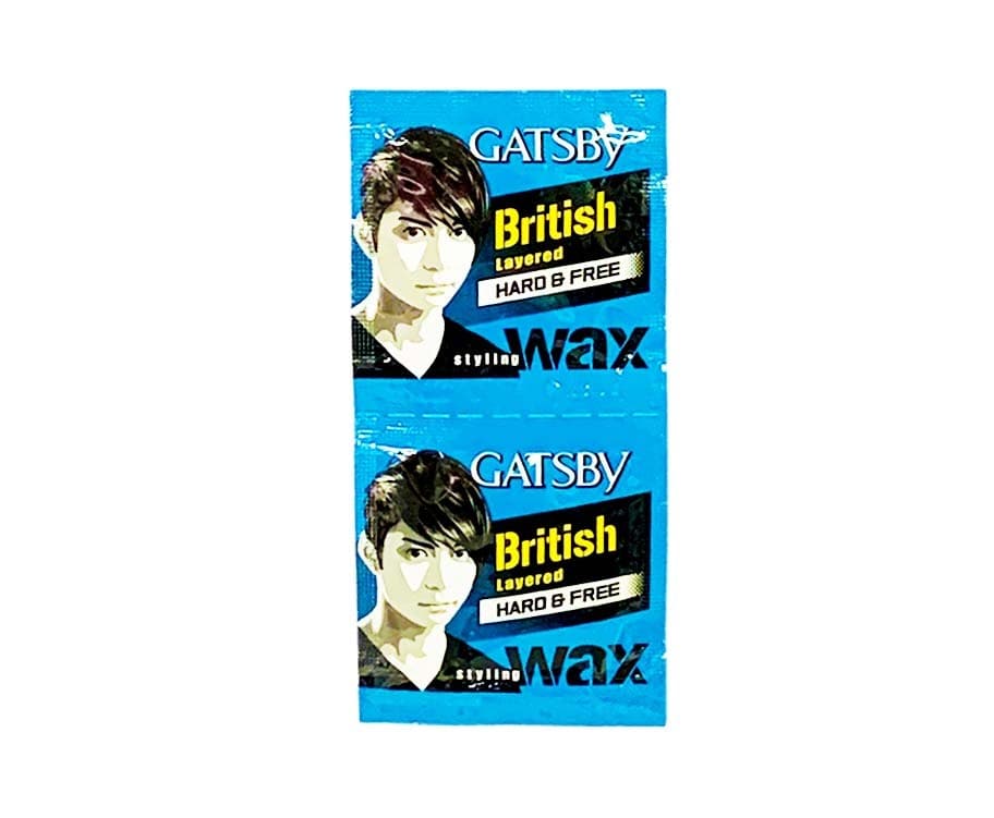 Gatsby Styling Wax British Layered Hard & Free (6 Packs x 3g)