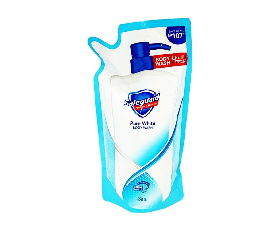 Safeguard Family Germ Protection Pure White Body Wash Refill Pack 620mL