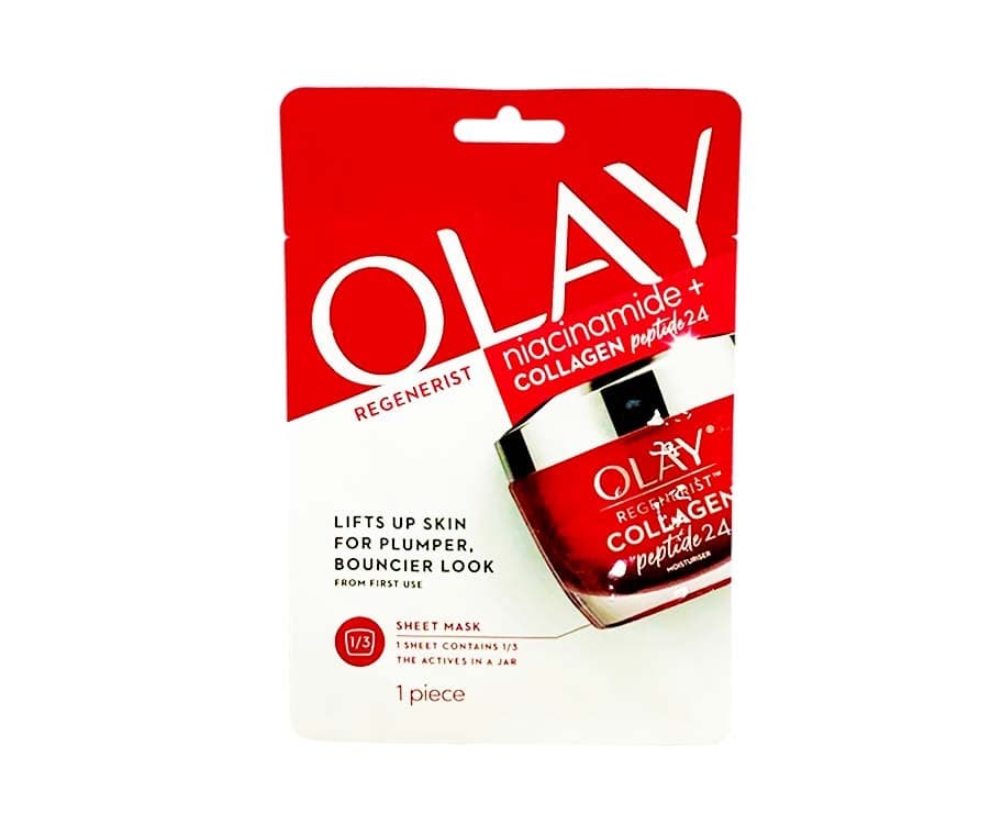 Olay Regenerist Niacinamide + Collagen Peptide24 1 Piece Sheet Mask