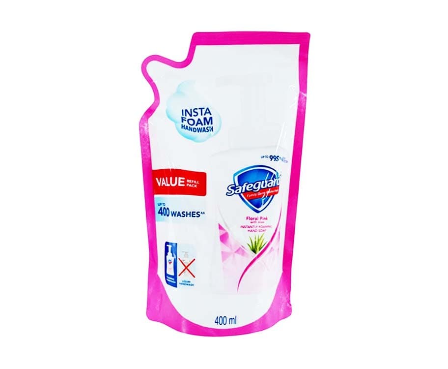Safeguard Floral Pink Liquid Hand Soap Value Refill Pack 400mL