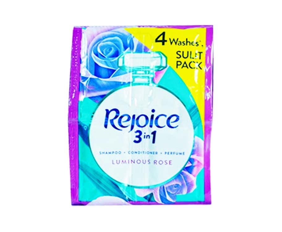 Rejoice 3-in-1 Shampoo + Conditioner + Perfume Luminous Rose (6 Packs x 16mL)