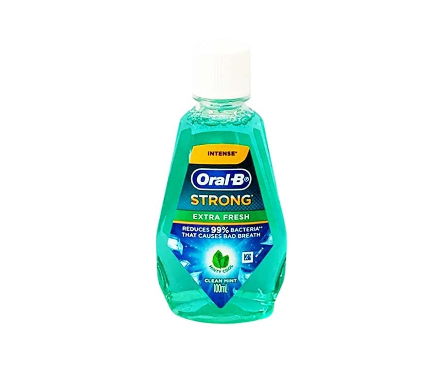 Oral-B Intense Strong Extra Fresh Minty Cool Clean Mint Mouthwash 100mL