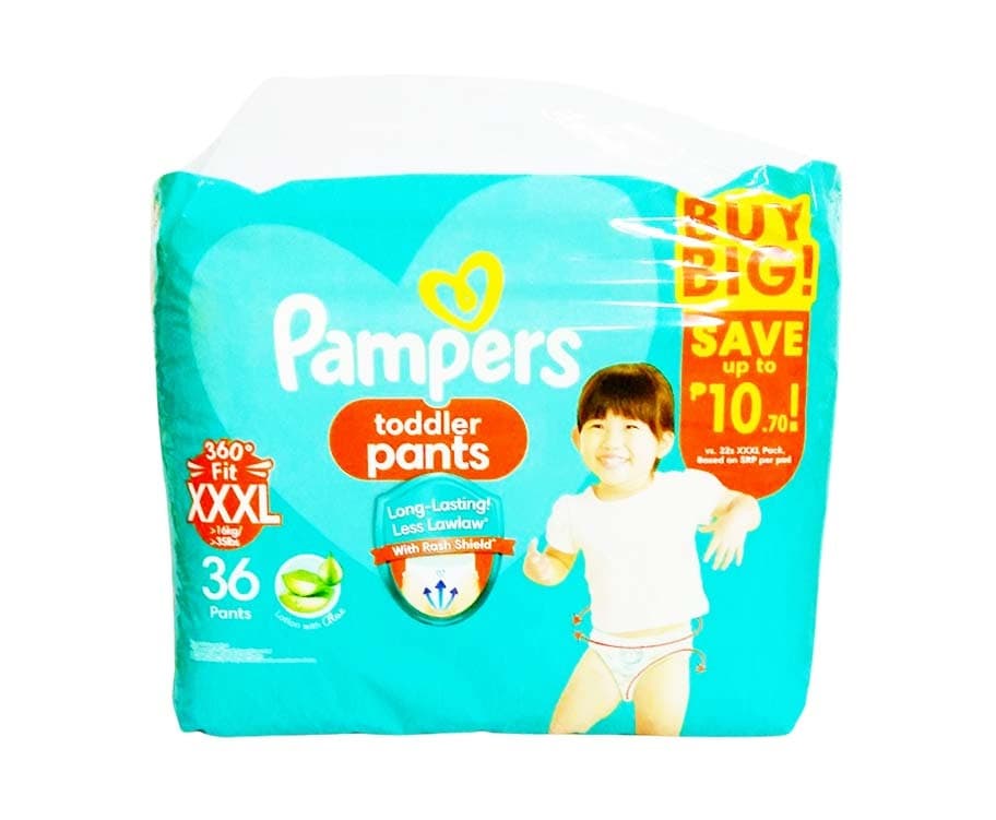 Pampers Toddler Pants 360° Fit XXXL (>16kg/ >35lbs) 36 Pants