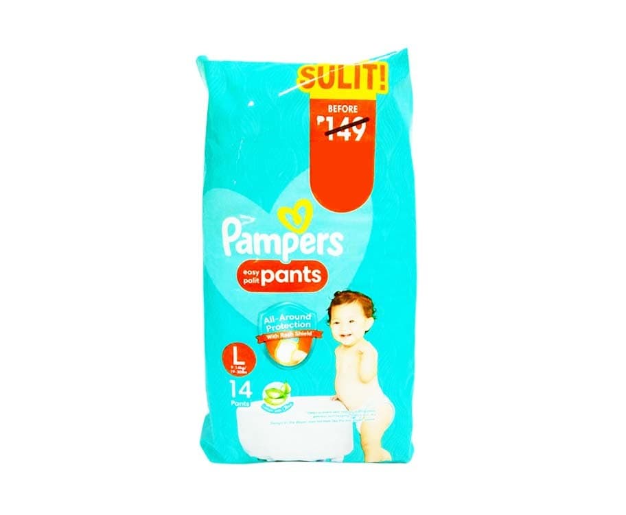 Pampers Easy Palit Pants Large (9-14kg/ 19-30lbs) 14 Pants