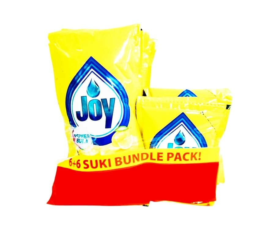 Joy Power Bula Lemon Dishwashing Liquid (6 Packs x 40mL) + Joy Power Bula Lemon Dishwashing Liquid (6 Packs x 18.5mL)