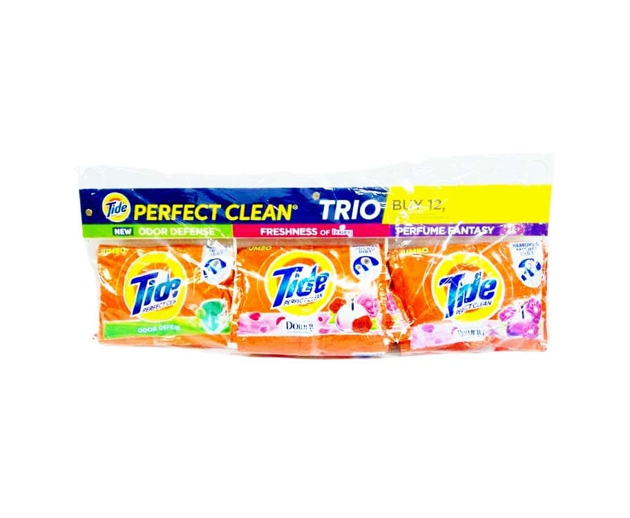 Tide Perfect Clean Trio (3 Tide Odor Defense, 3 Tide Garden Bloom & 3 Tide Perfume Fantasy)