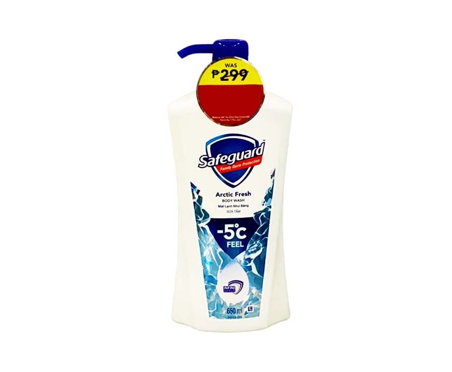 Safeguard Family Germ Protection -5°C Feel Arctic Fresh Body Wash 650mL