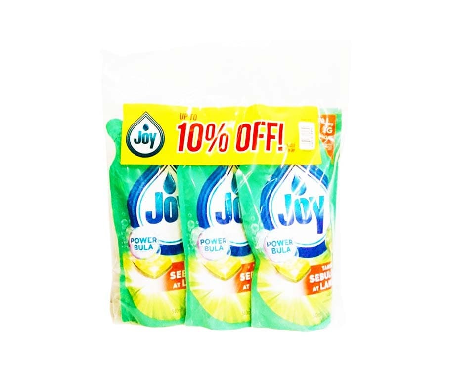 Joy Power Bula Kalamansi Dishwashing Liquid (3 Packs x 540mL)