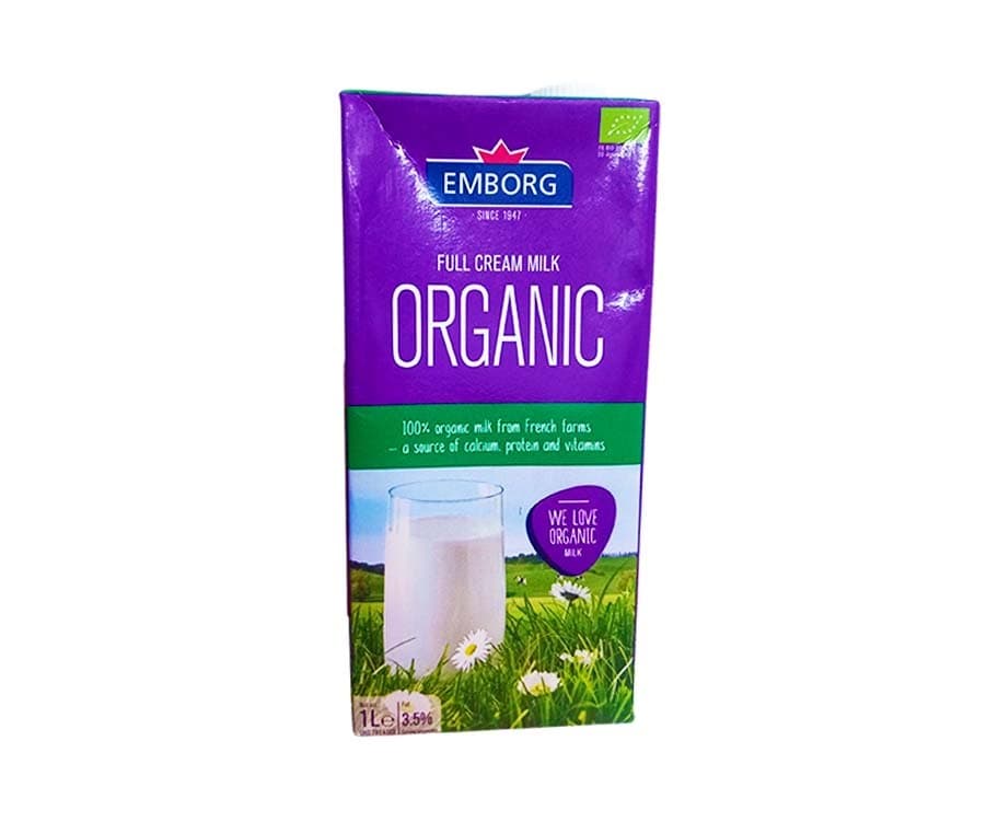 Emborg Full Cream Milk Organic 1L