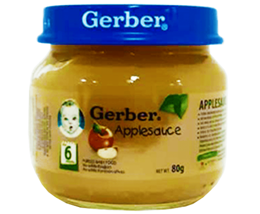 Gerber Applesauce Pureéd Baby Food 80g