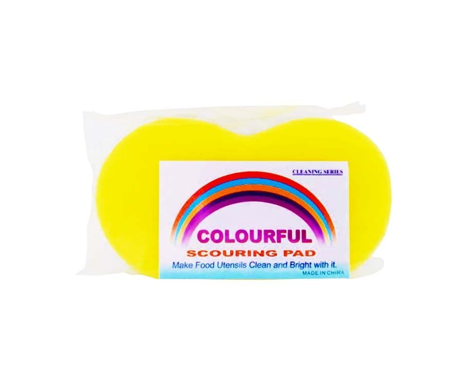 Colourful Scouring Pad Foam with Scrubber 1 Piece