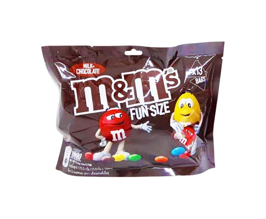 M&M's Milk Chocolate Candies Fun Size (13 Bags x 13.5g) 175.5g