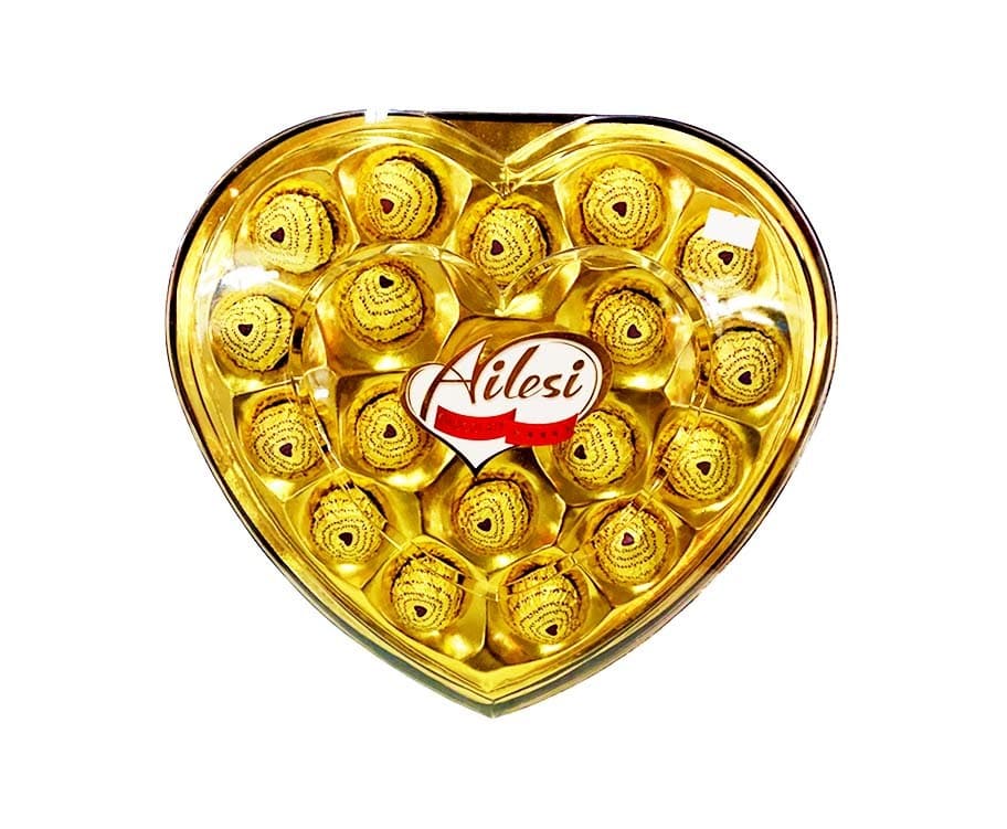 Ailesi Heart Shaped Chocolate 18 Pieces