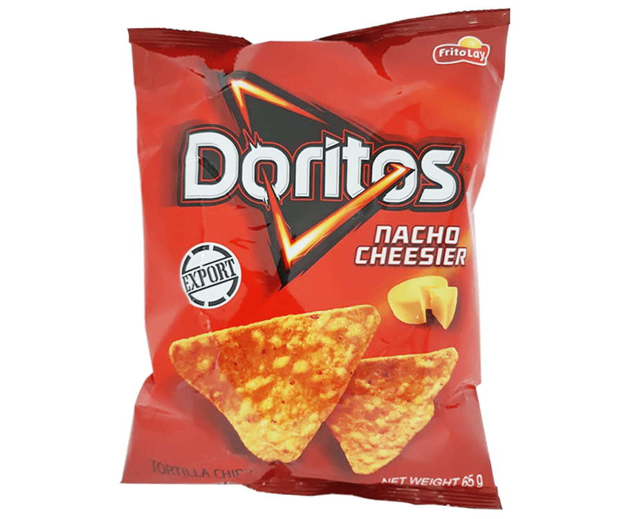 FritoLay Doritos Tortilla Chips Nacho Cheese Flavored 65g