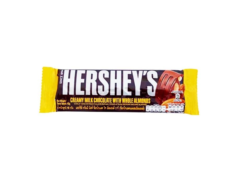 Hershey's Creamy Milk Chocolate with Whole Almonds 40g